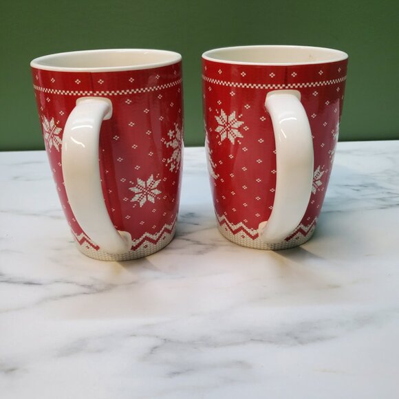 Mug - 2015 Limited Edition Tim Hortons Sweater Red Holiday 2 pack - Picture 6 of 9